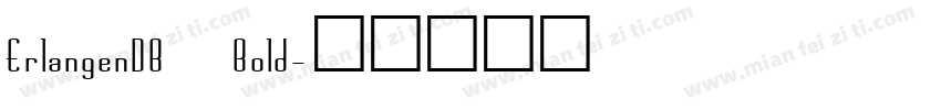 ErlangenDB Bold字体转换